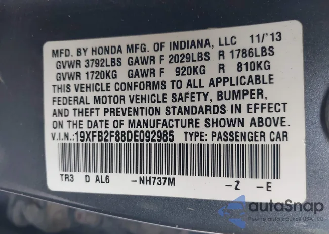 19XFB2F88DE092985: 43391869
