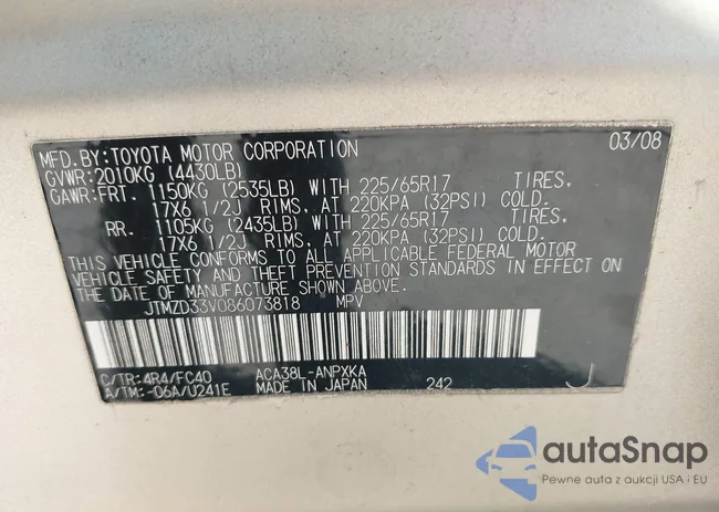 JTMZD33V086073818: 43391955