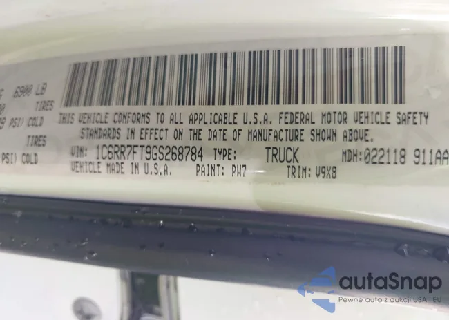 1C6RR7FT9GS268784: 43392081