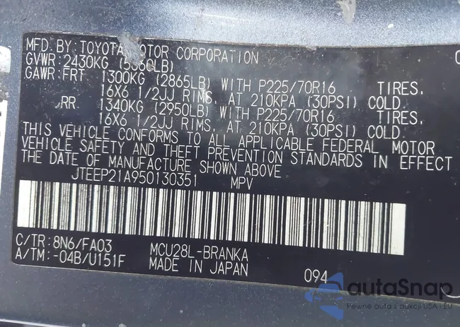 JTEEP21A950130351: 43392152