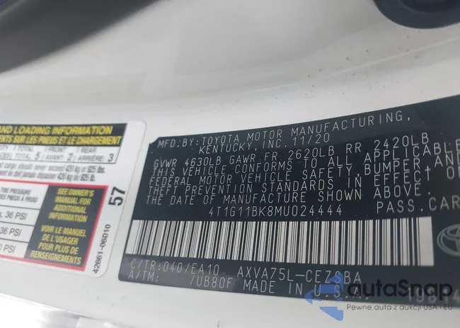 4T1G11BK8MU024444: 43392176