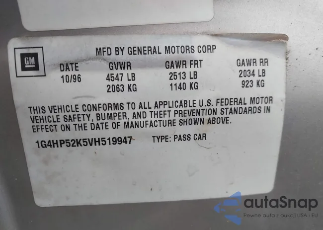 1G4HP52K5VH519947: 43391255