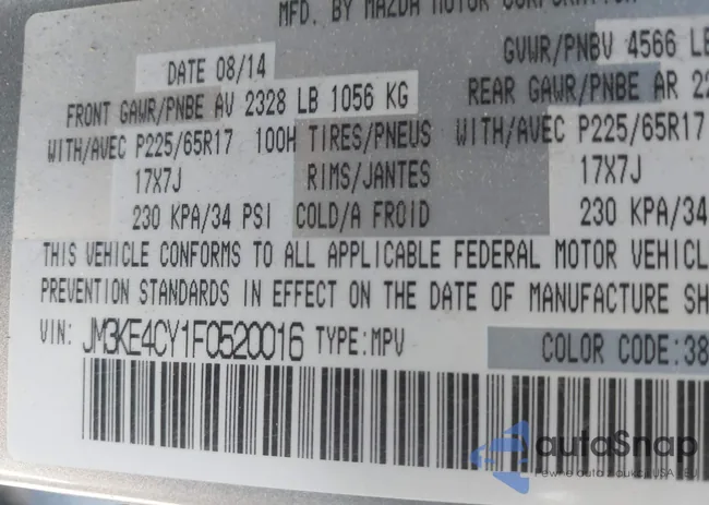 JM3KE4CY1F0520016: 43391405