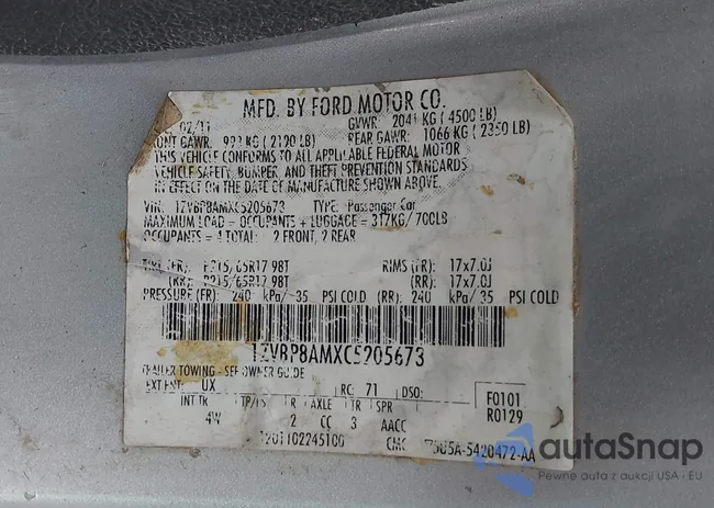 1ZVBP8AMXC5205673: 43391495