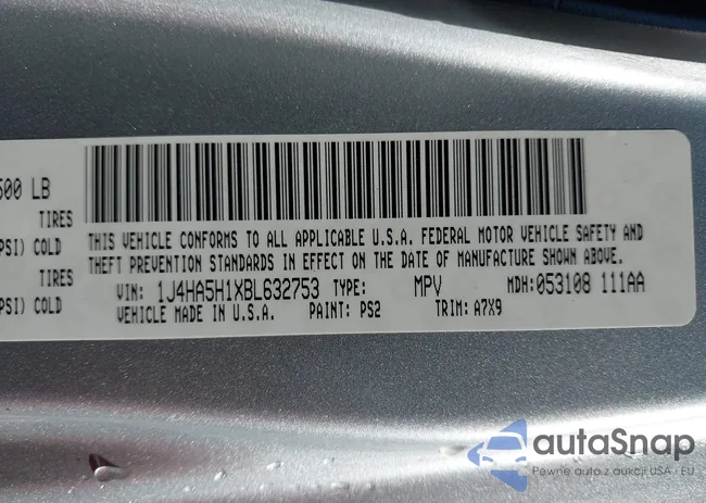 1J4HA5H1XBL632753: 43391501