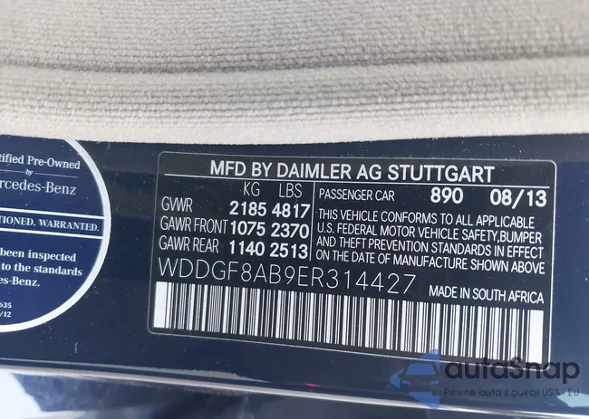 WDDGF8AB9ER314427: 43391536