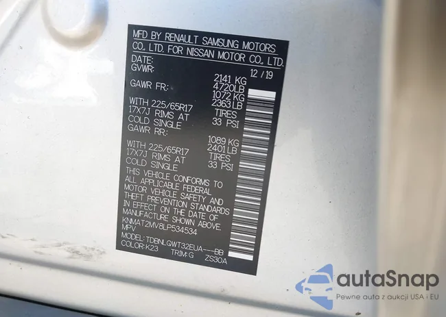 KNMAT2MV8LP534534: 43391622