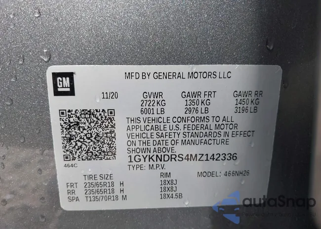 1GYKNDRS4MZ142336: 43392700