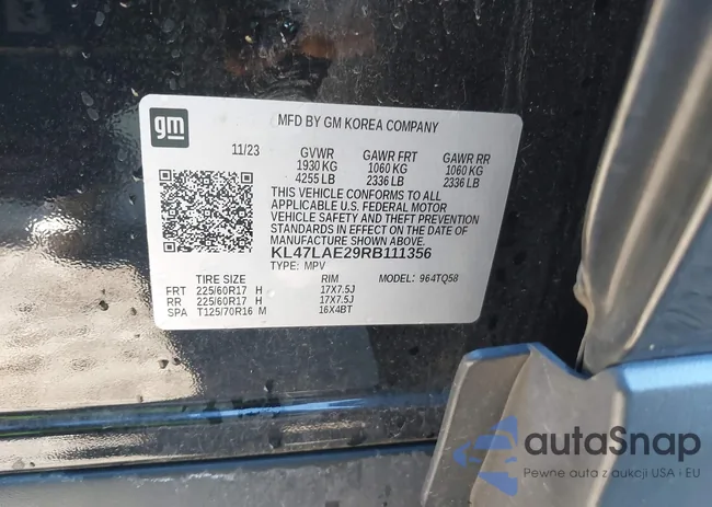 KL47LAE29RB111356: 43392766