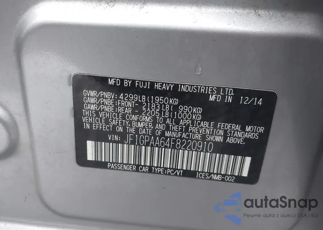 JF1GPAA64F8220910: 43392829