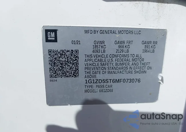 1G1ZD5ST6MF073076: 43392874