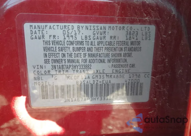 3N1AB7AP3HY333882: 43392908