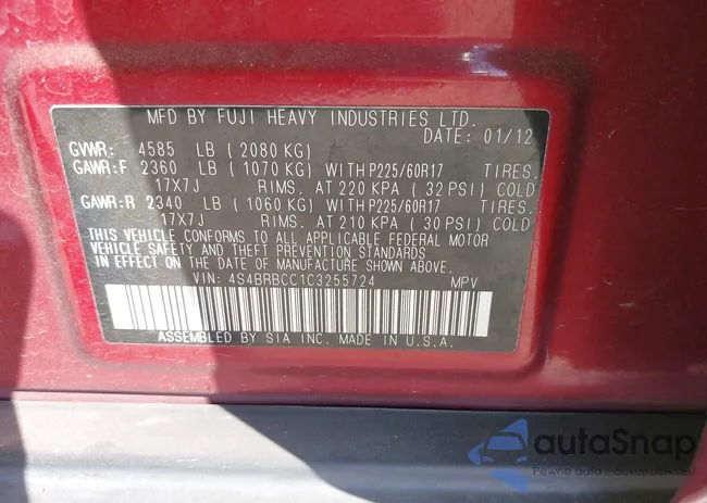 4S4BRBCC1C3255724: 43392942