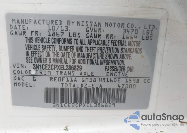 3N1CE2CPXEL386829: 43393007