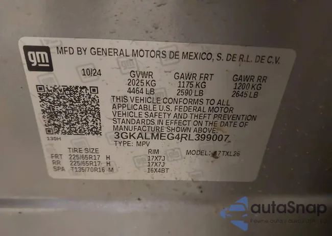 3GKALMEG4RL399007: 43393066