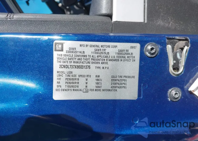 2CNDL737X86031376: 43393074