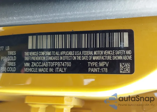 ZACCJABT0FPB74760: 43393122