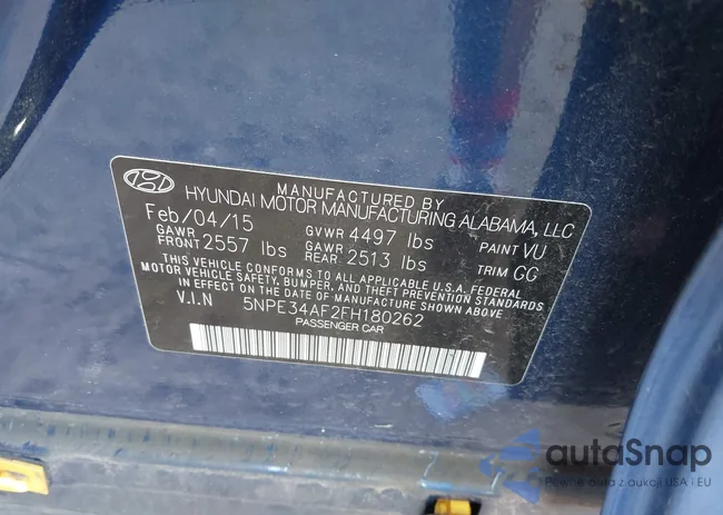 5NPE34AF2FH180262: 43393134