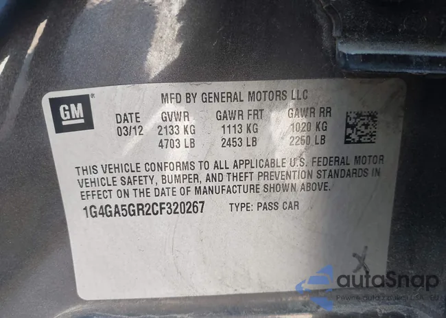 1G4GA5GR2CF320267: 43393199