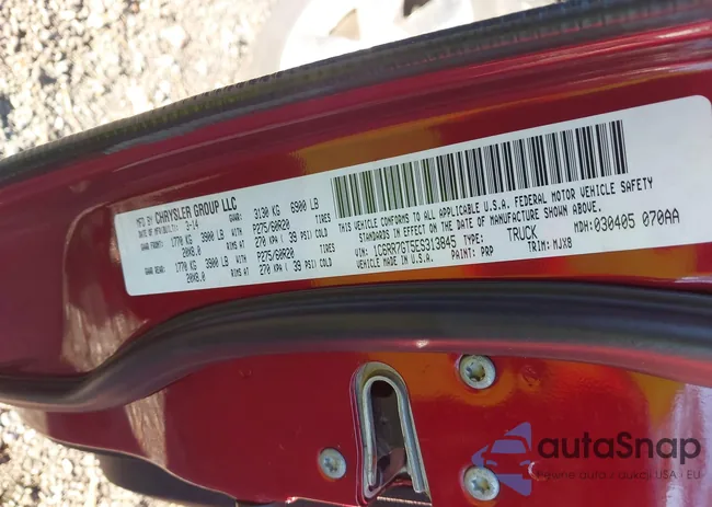 1C6RR7GT5ES313845: 43393229