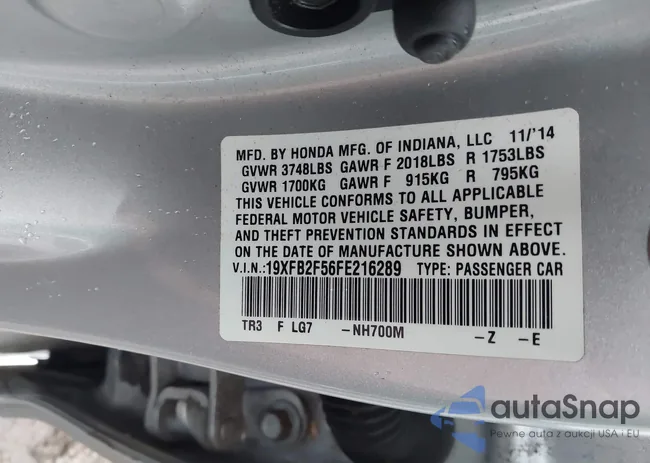 19XFB2F56FE216289: 43392388