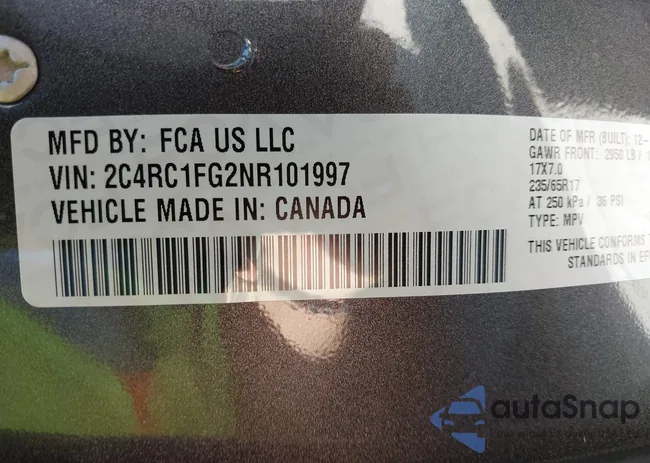 2C4RC1FG2NR101997: 43393680