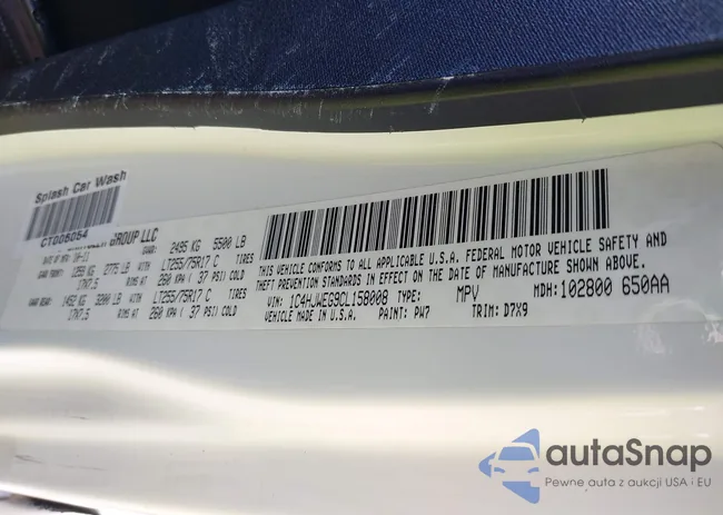 1C4HJWEG9CL158008: 43393839