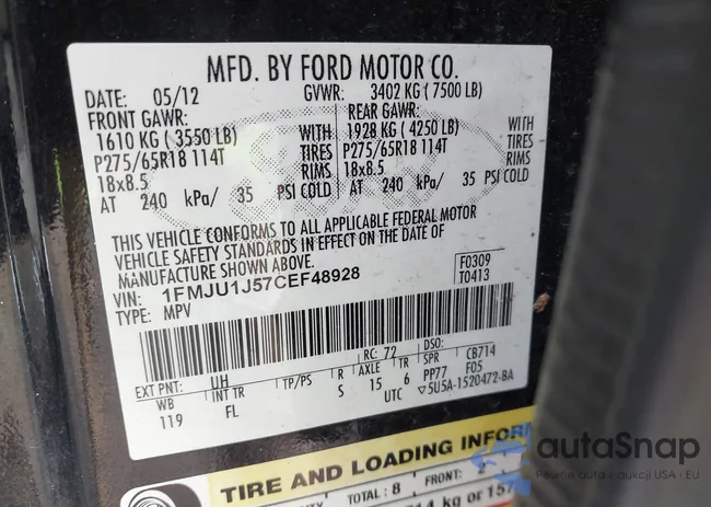 1FMJU1J57CEF48928: 43394049