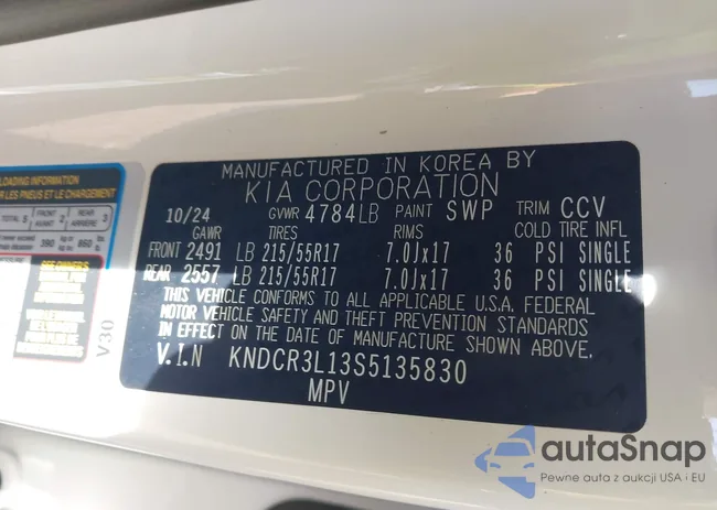 KNDCR3L13S5135830: 43394130