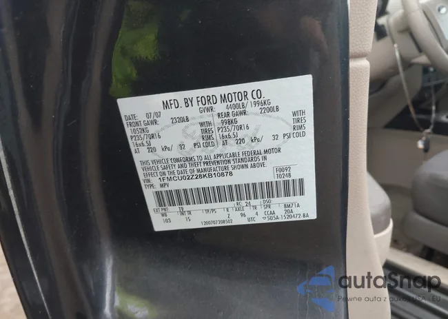 1FMCU02Z28KB10878: 43394141