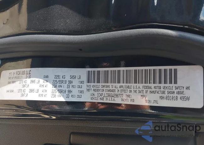 1C4PJLCB6GW290777: 43394207