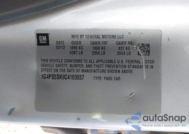 1G4PS5SK9C4163937: 43393504