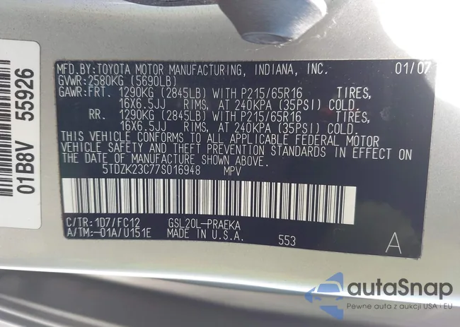 5TDZK23C77S016948: 43393536