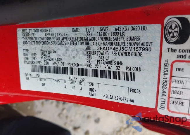 3FADP4EJ5CM157990: 43394653