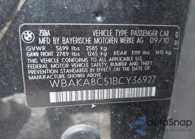 WBAKA8C51BCY36927: 43394678