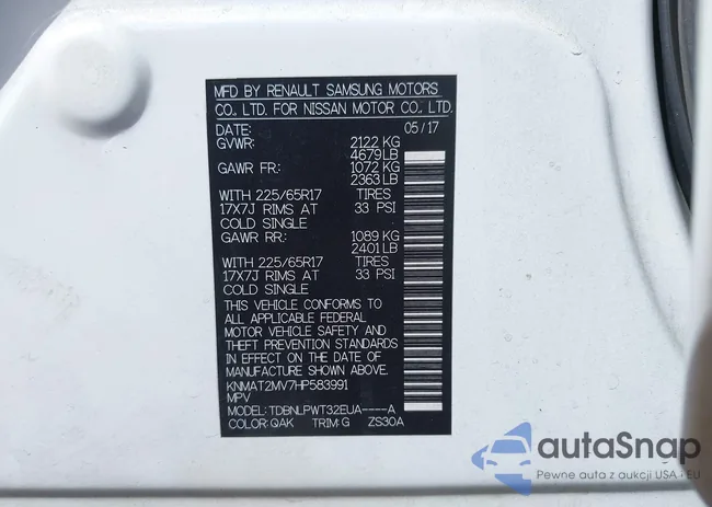 KNMAT2MV7HP583991: 43394701