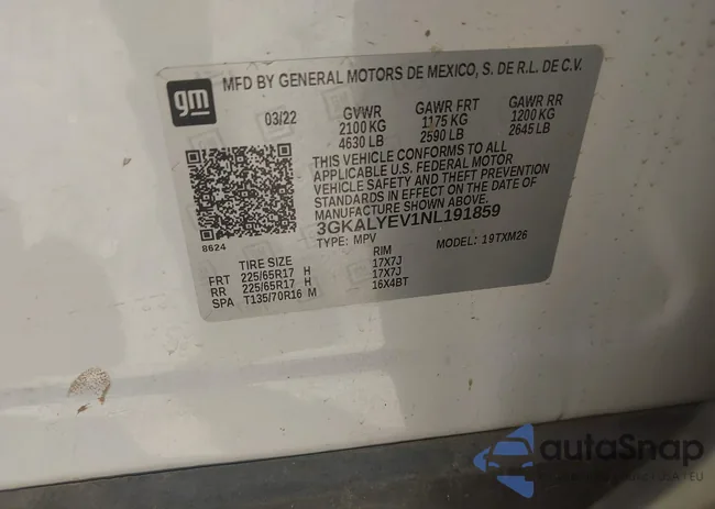 3GKALYEV1NL191859: 43394753