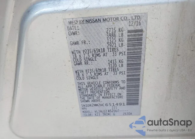 5N1DR2MM2HC651491: 43394781