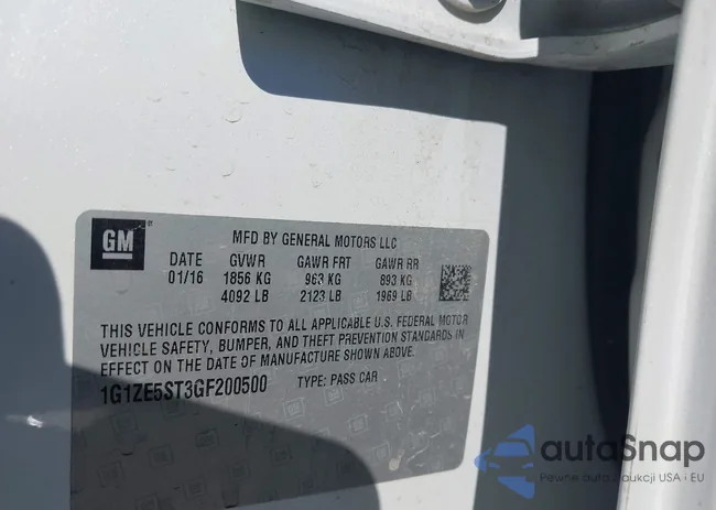 1G1ZE5ST3GF200500: 43394859