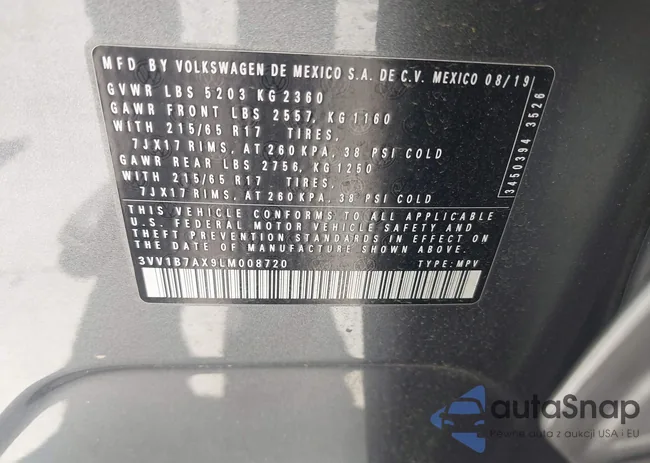 3VV1B7AX9LM008720: 43394863