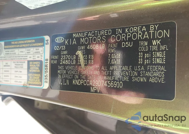 KNDPCCA29D7456910: 43395045