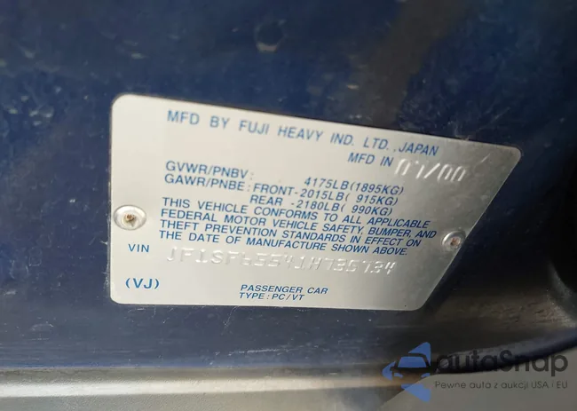 JF1SF65541H735734: 43395053