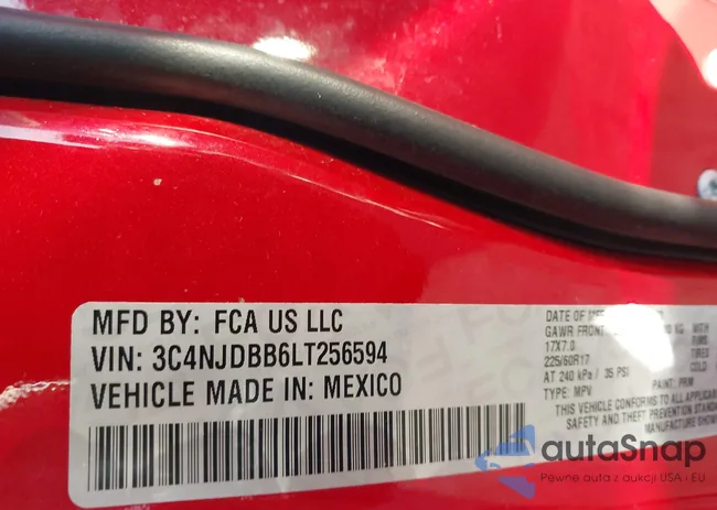 3C4NJDBB6LT256594: 43395100