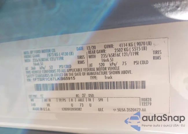 1FTBR1C87LKB65915: 43395139