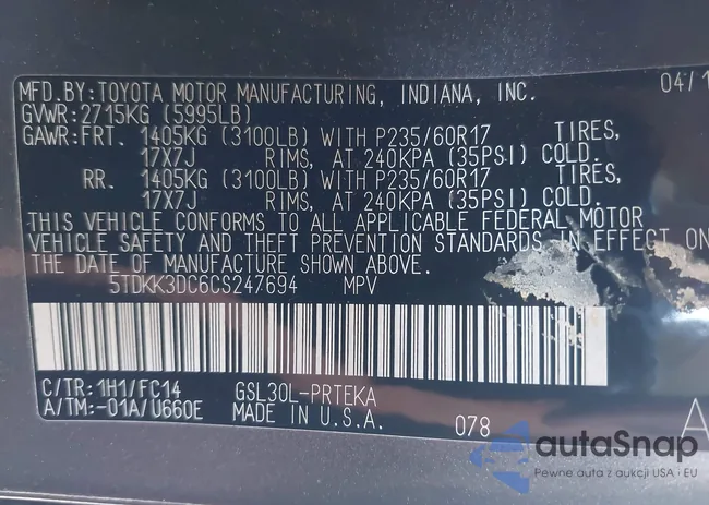 5TDKK3DC6CS247694: 43395189