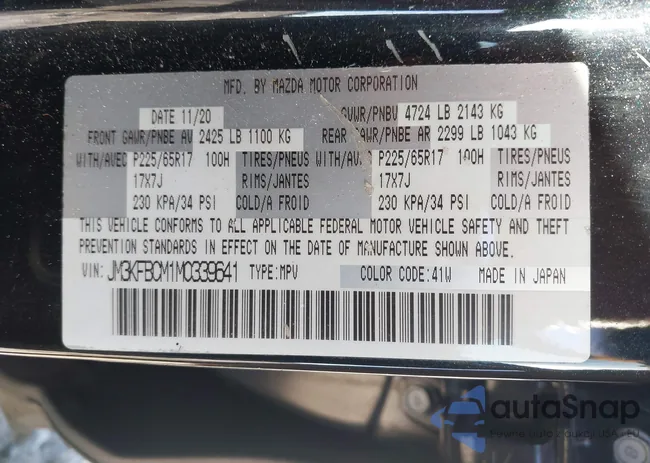 JM3KFBCM1M0339641: 43394249