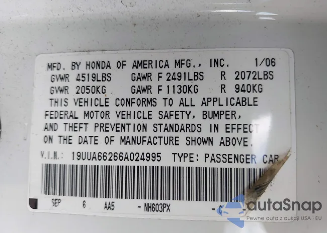 19UUA66266A024995: 43394470