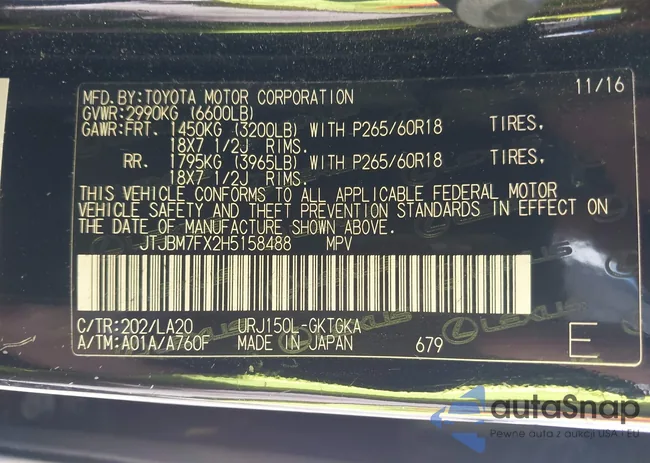 JTJBM7FX2H5158488: 43394560