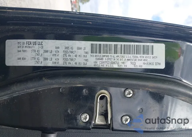 1C6RR7FG7JS206763: 43394579