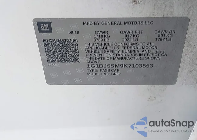 1G1BJ5SM9K7103553: 43395657